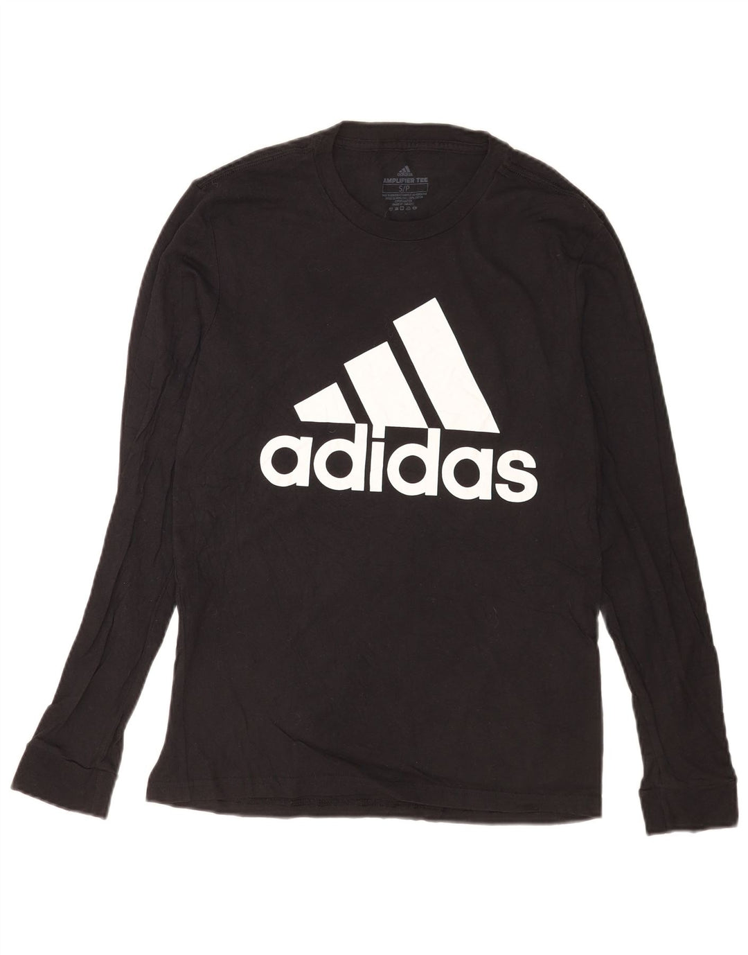 Adidas Herren Graphic Top Langarm Small Schwarz Baumwolle
