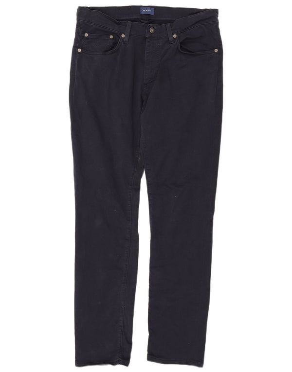 Gant Slim Freizeithose für Herren, W34, L32, marineblau, Baumwolle