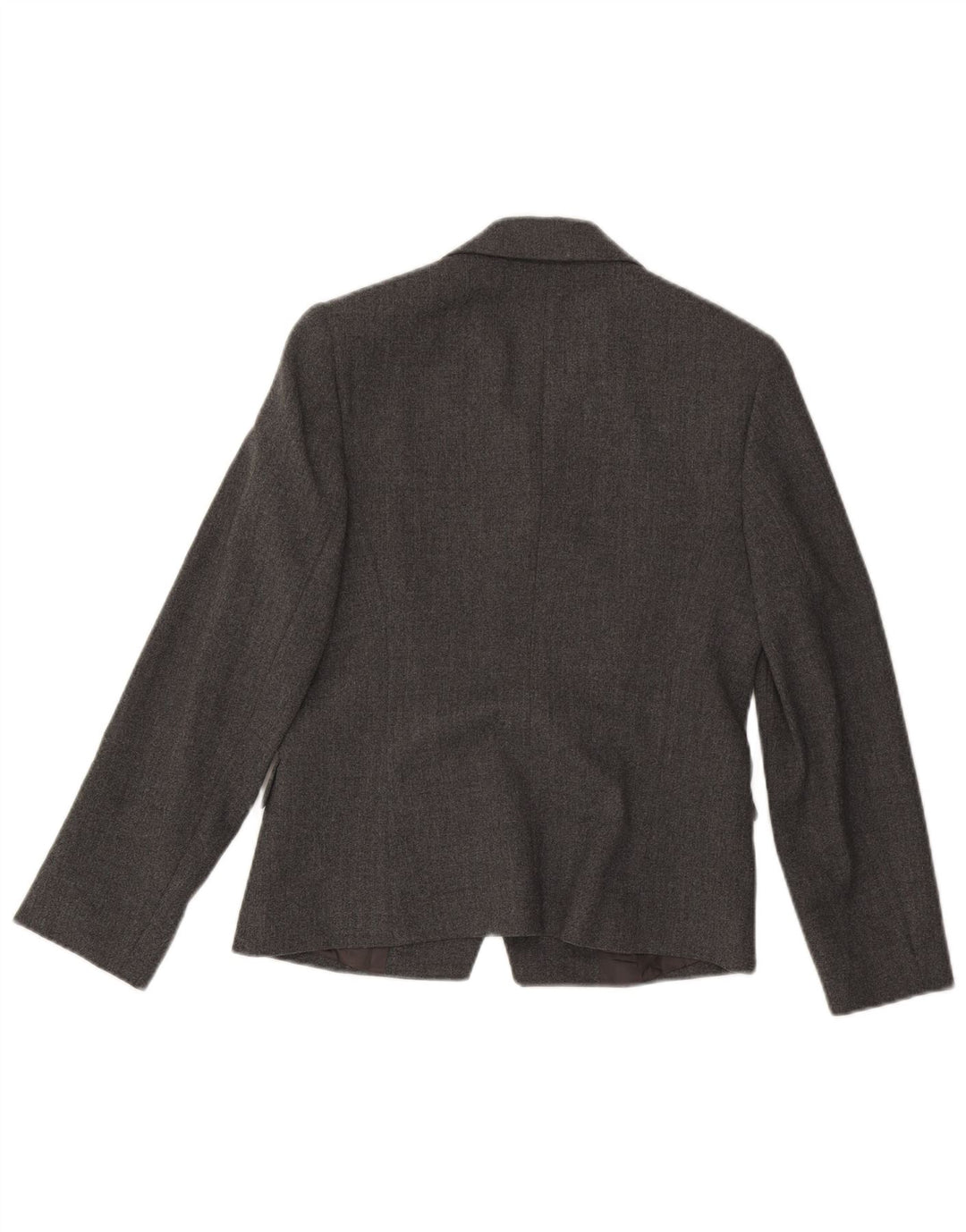 MOMENTI Damen 4-Knopf-Blazerjacke IT 42 Mittelgraues Polyester