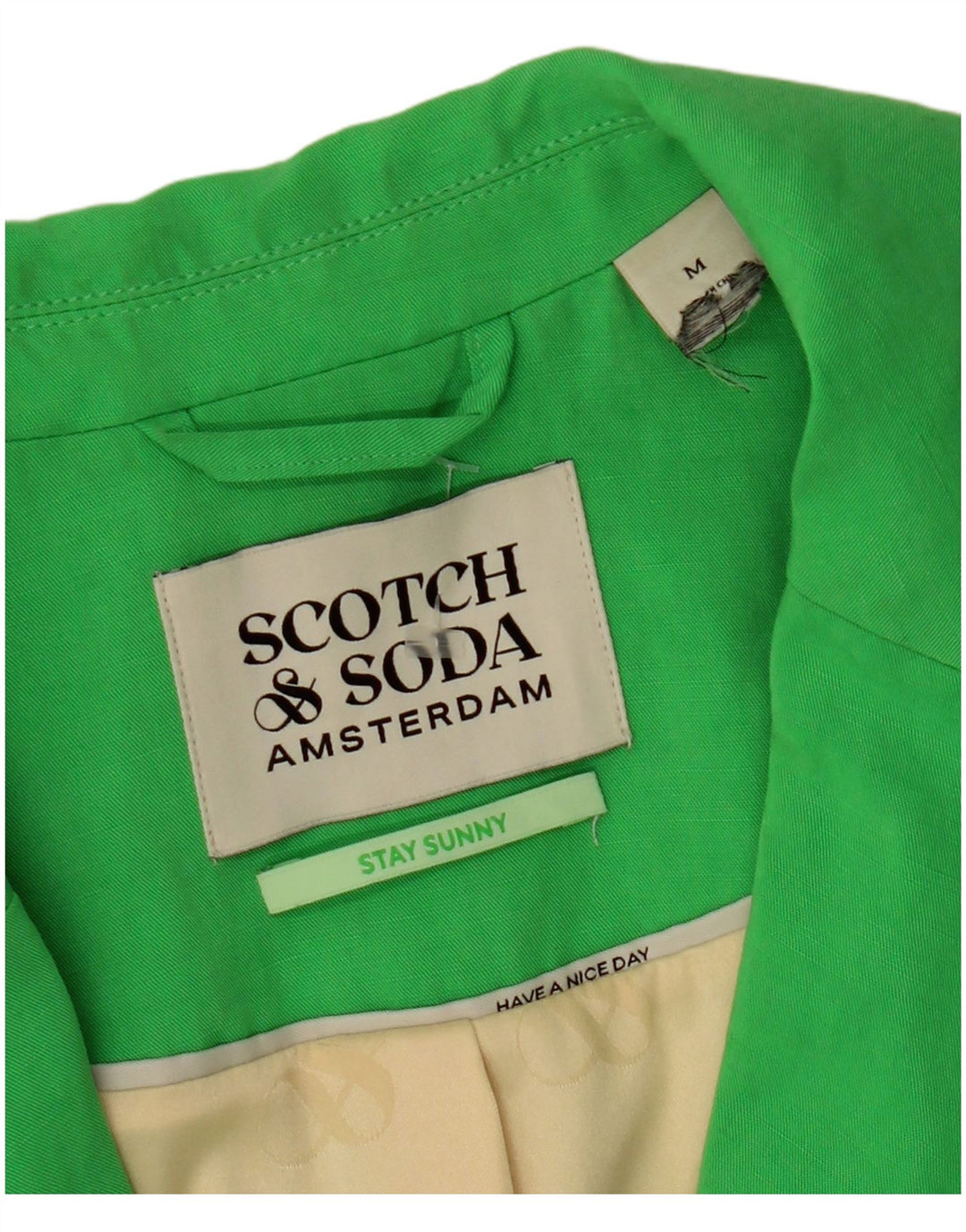 Scotch & Soda Damen Zweireihige Blazerjacke UK 14 Mittelgrün
