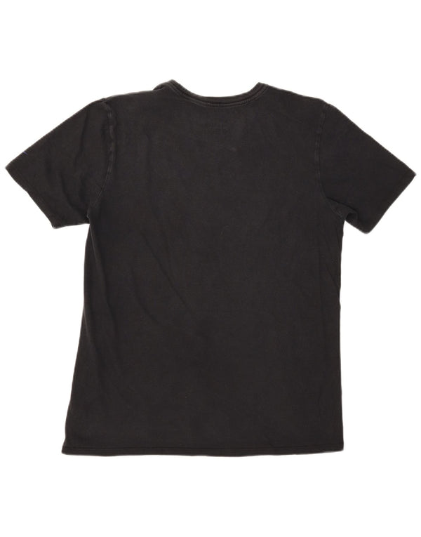 Nike Herren Athletic Cut Graphic T-Shirt-Oberteil aus mittelschwarzer Baumwolle