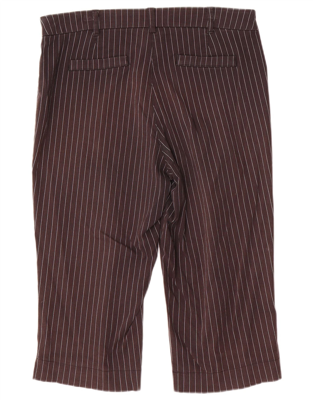 Marks & Spencer Damen Caprihose EU 40 Medium W32 L18 Grau gestreift