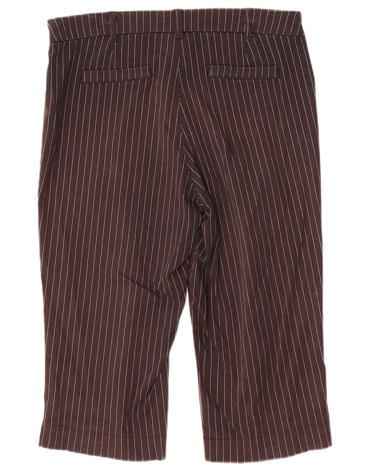 Marks & Spencer Damen Caprihose EU 40 Medium W32 L18 Grau gestreift