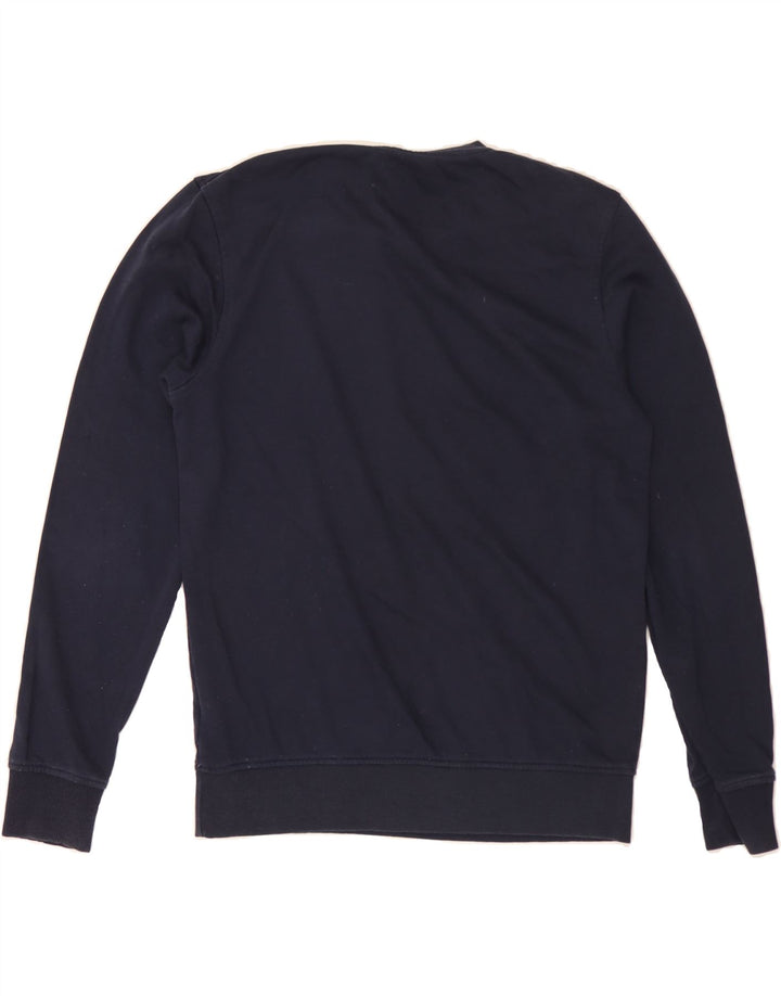 JACK & JONES Mens Sweatshirt Jumper Medium Navy Blue Cotton Vintage Jack & Jones and Second-Hand Jack & Jones from Messina Hembry 