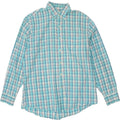 IZOD Mens Shirt Large Blue Check Cotton Vintage Izod and Second-Hand Izod from Messina Hembry 
