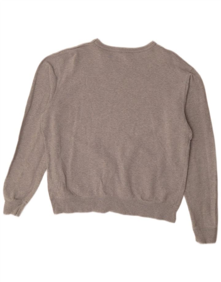 Levi's Damen-Sweatshirt in Übergröße, Größe UK 14, mittelgrau gefleckte Baumwolle