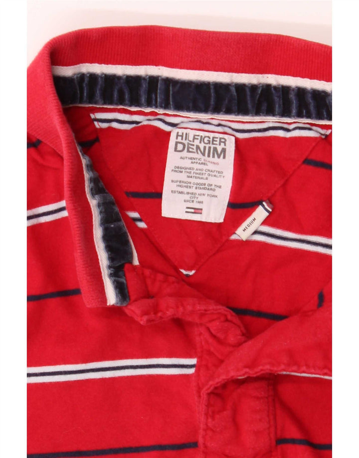 Tommy Hilfiger Herren Poloshirt Mittelrot gestreift