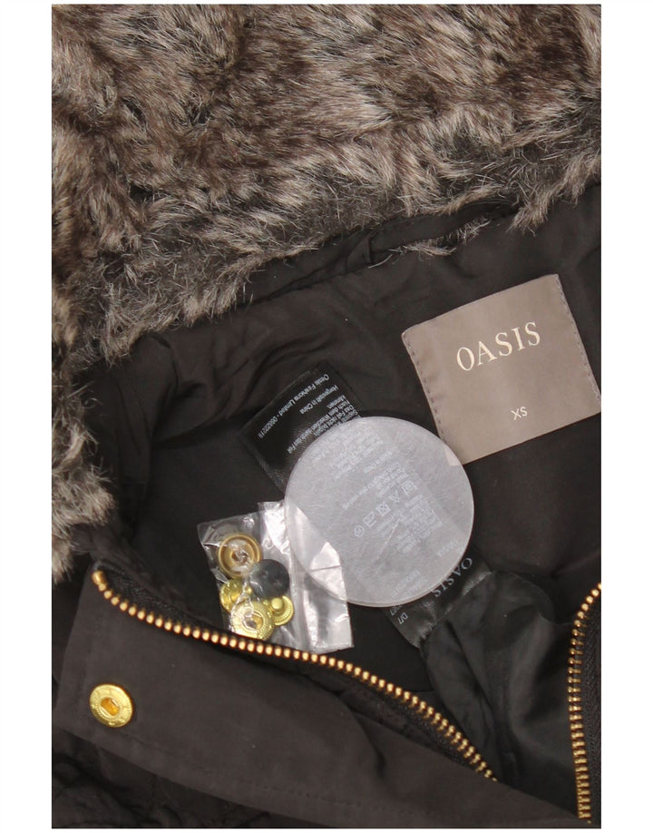 OASIS Damen Steppjacke UK 6 XS Schwarz Polyester