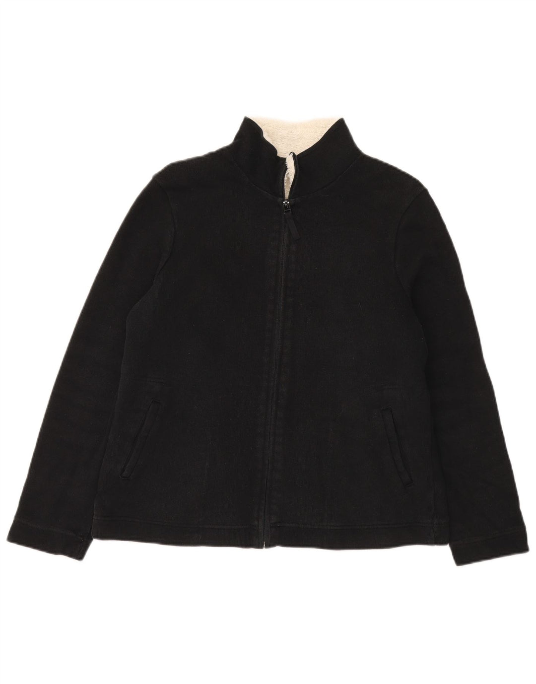 Marks & Spencer Sherpa-Trainingsanzugoberteil für Damen, Gr. 14, Schwarz