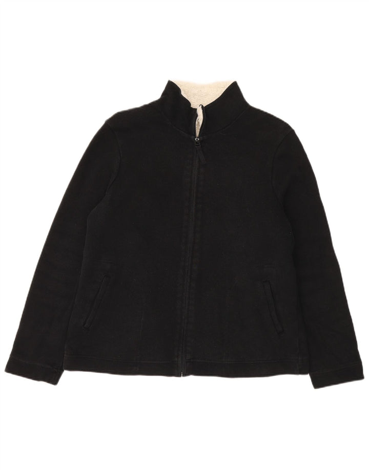 Marks & Spencer Sherpa-Trainingsanzugoberteil für Damen, Gr. 14, Schwarz