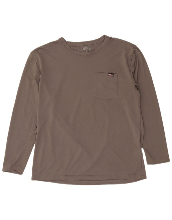 Dickies Herren-Top, langärmelig, XL, grau, Polyester