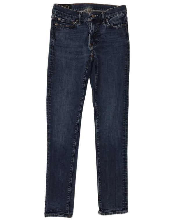 Abercrombie & Fitch Damen Langdon Skinny Jeans W29 L32 Blaue Baumwolle