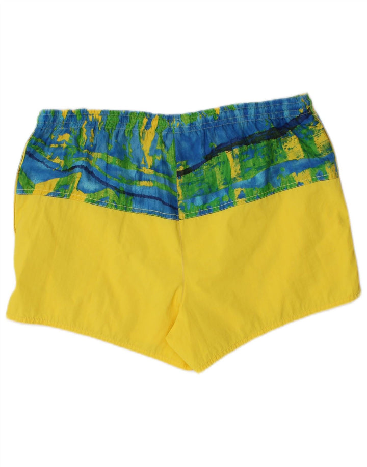 OCEANO Herren-Badeshorts IT 48 Mittelgelbes Colourblock-Polyamid
