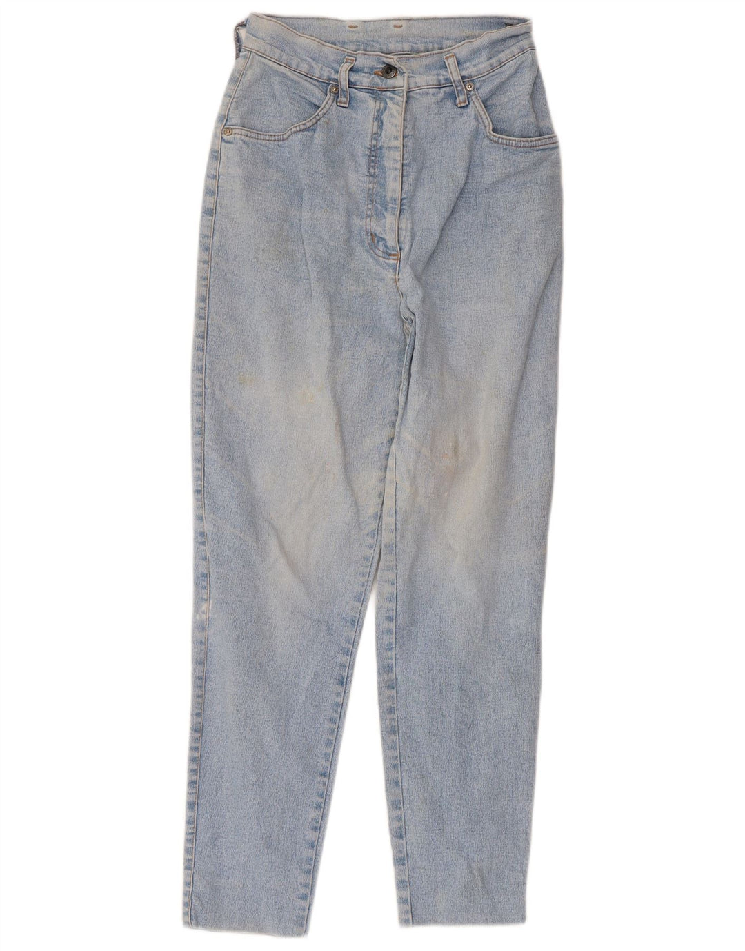 CAPPOPERA Damen High Waist Tapered Jeans IT 44 Medium W26 L26 Blaue Baumwolle