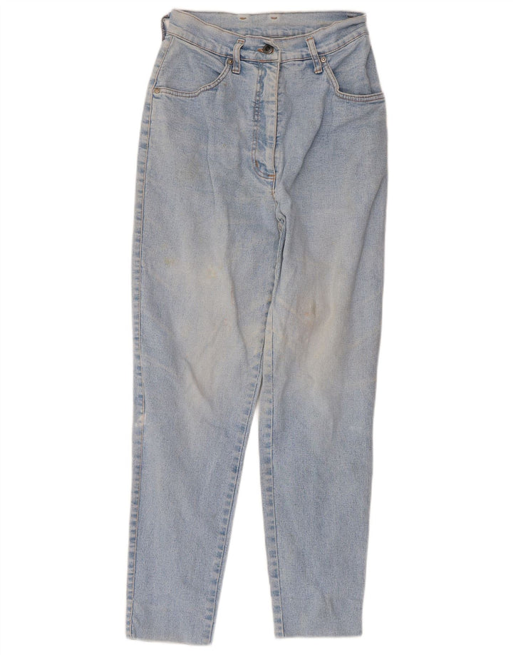 CAPPOPERA Damen High Waist Tapered Jeans IT 44 Medium W26 L26 Blaue Baumwolle