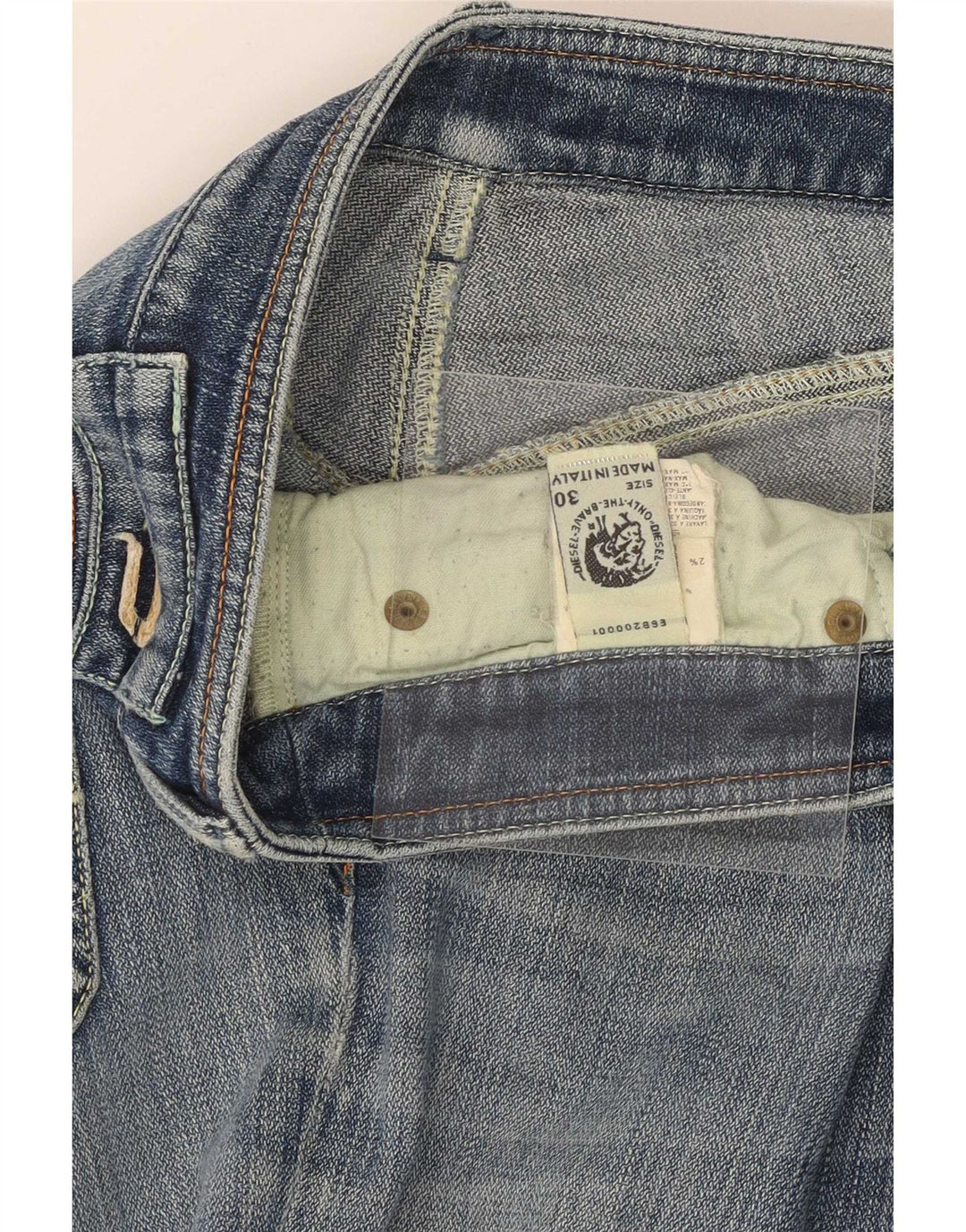 Diesel Damen Bootcut-Jeans W30 L33 Blaue Baumwolle