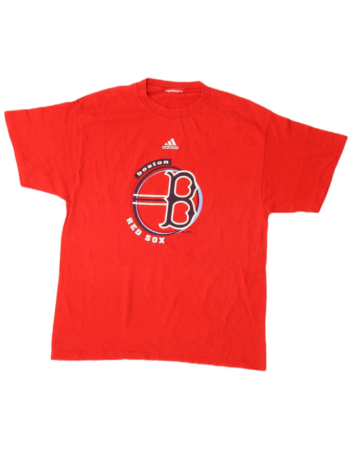 Adidas Herren Boston Red Sox Graphic T-Shirt Top Large Rot