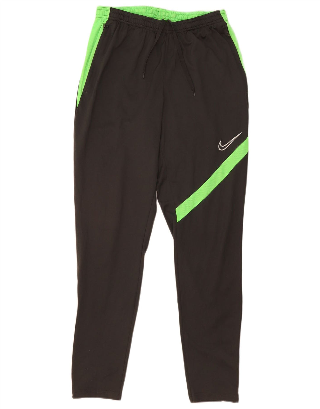 Nike Damen Dri Fit Trainingshose UK 12 Mittelgrau Farbblock