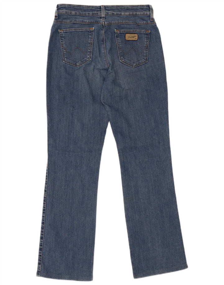 WRANGLER Damen Bootcut Jeans W30 L30 Blaue Baumwolle