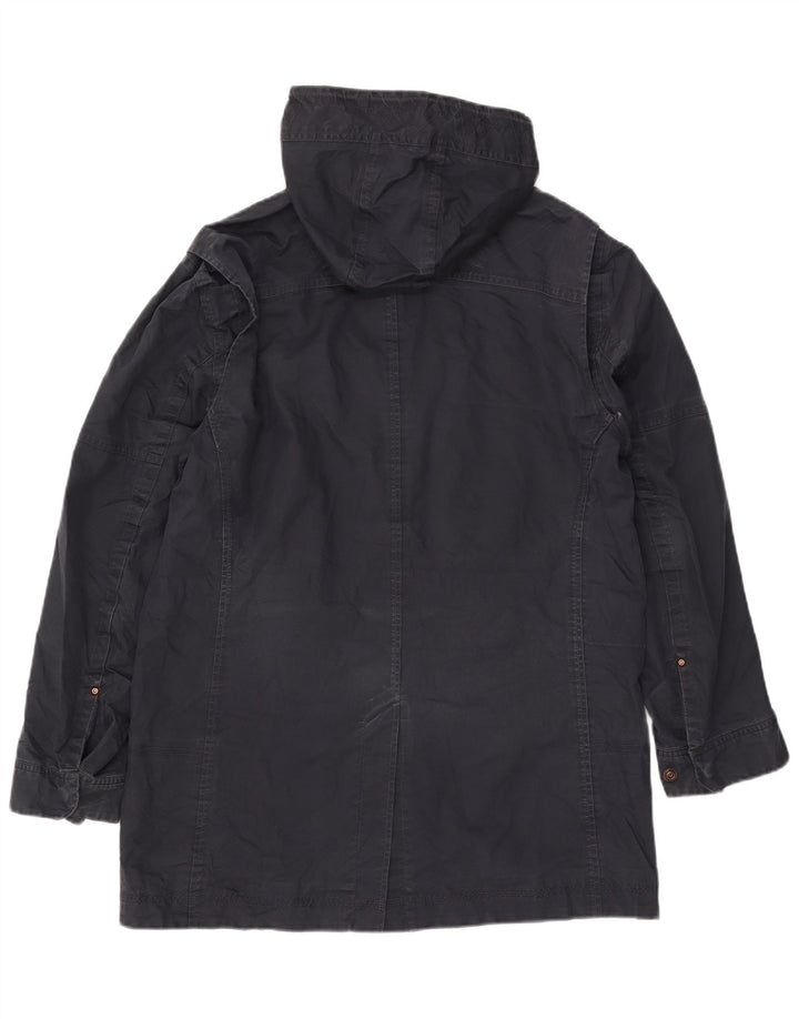 TIMBERLAND Herren-Parka mit Kapuze, UK 40, Größe L, Marineblau, Baumwolle