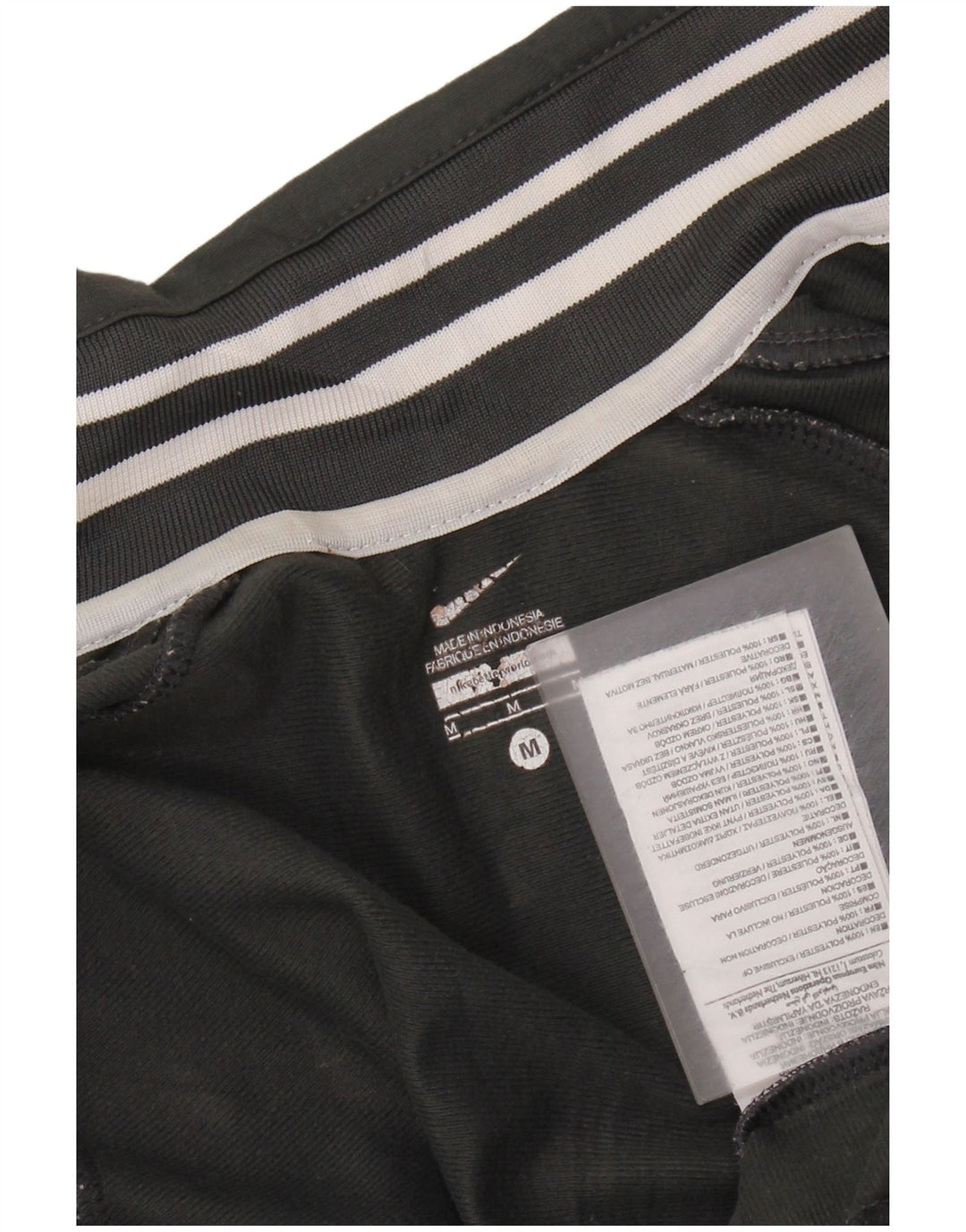 NIKE Damen-Trainingsanzugoberteil mit Grafik, UK 14, mittelgraues Polyester