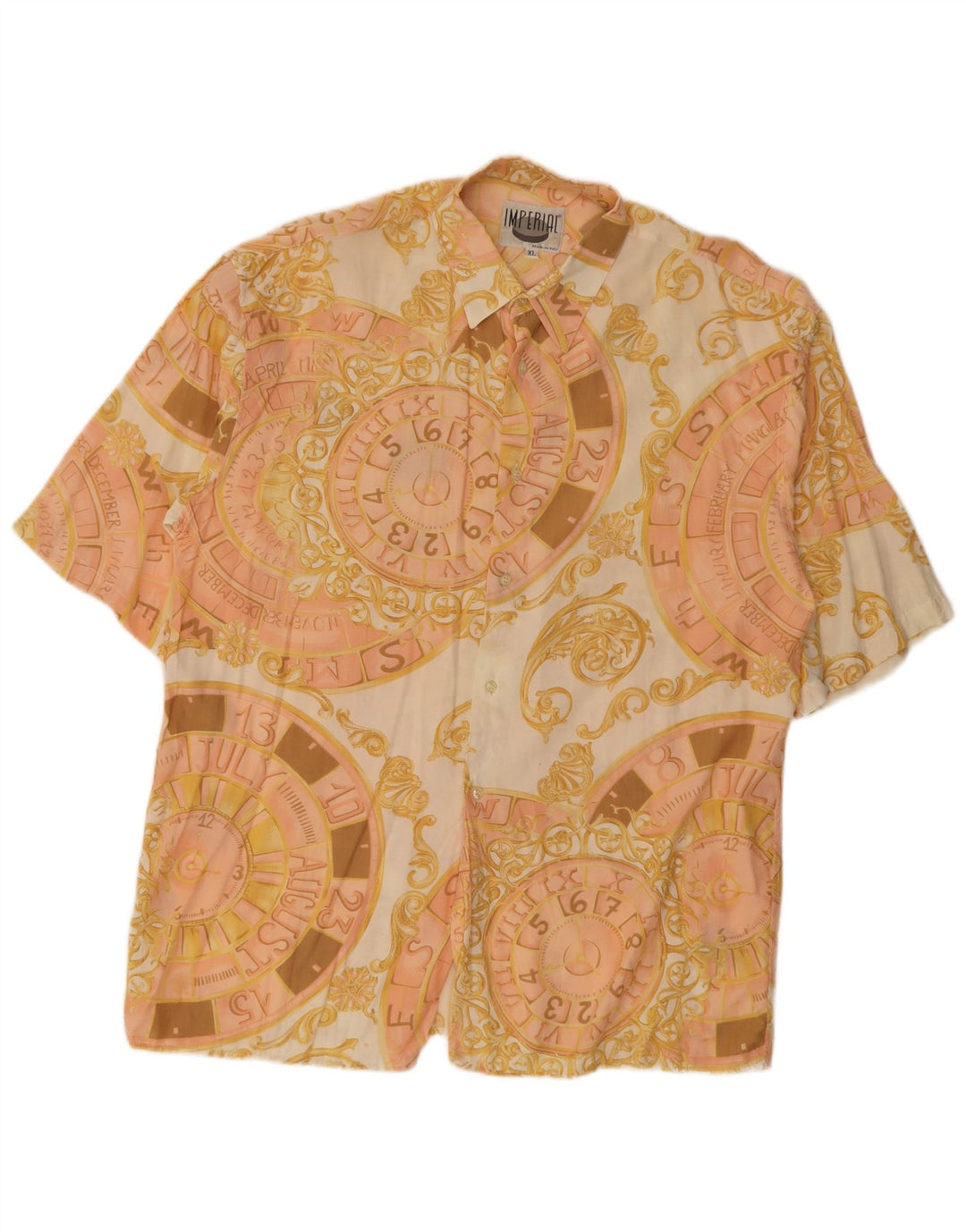 Imperial Herren Grafik-Kurzarmhemd XL Beige
