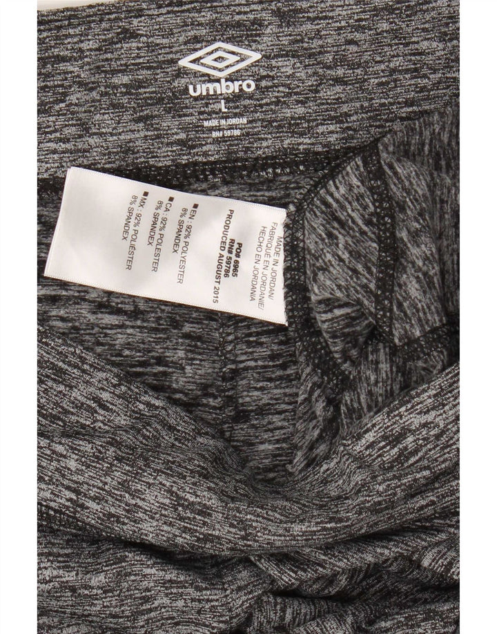 Umbro Damen-Leggings, UK 16, groß, grau geflecktes Polyester