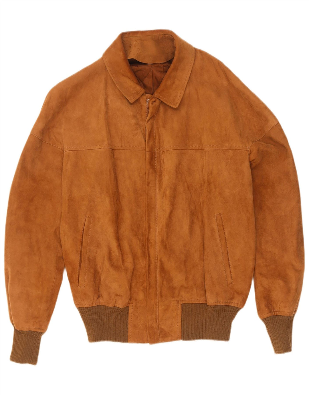 Maren Herren Wildleder Bomberjacke IT 50 Large Beige Leder