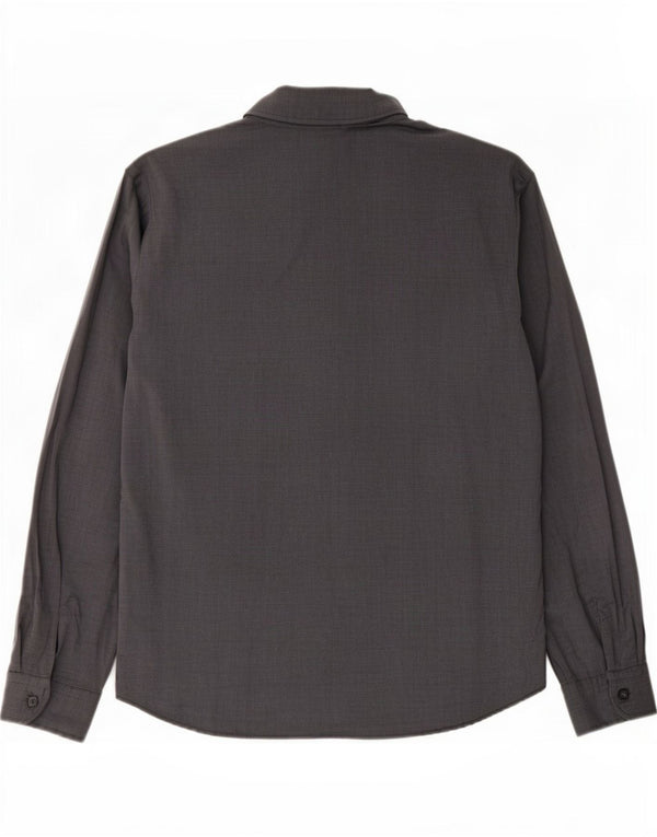 Benetton Damenhemd UK 16 Large Grauer Nadelstreifen