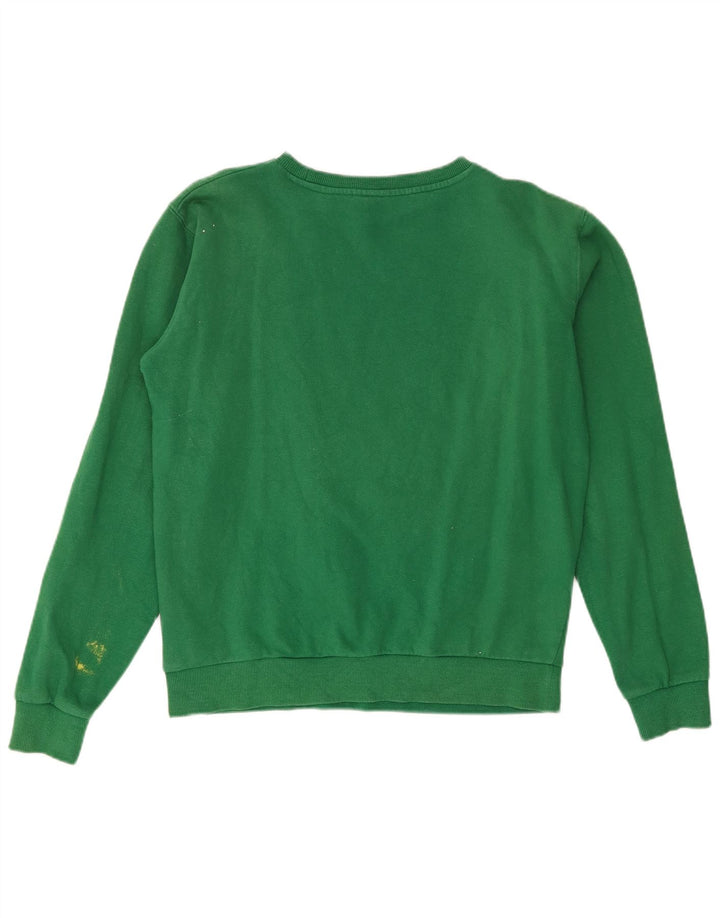Ellesse Womens Graphic Oversized Sweatshirt Pullover UK 8 Small Grün