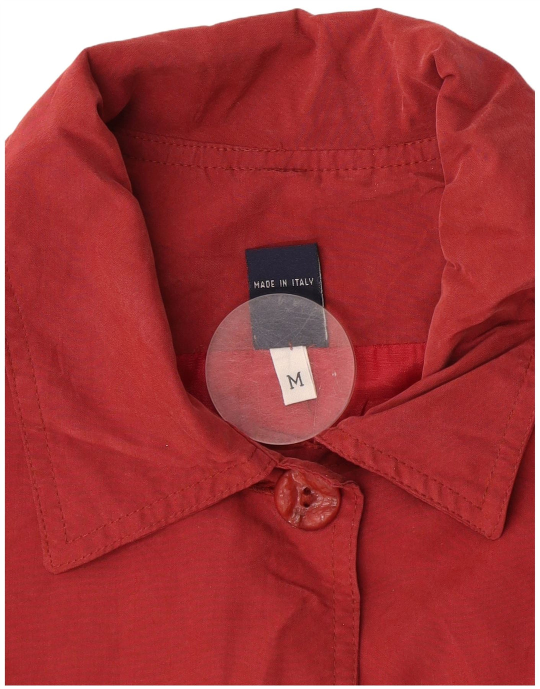 Vintage Damen Übergroßer Mantel UK 14 Mittelrot