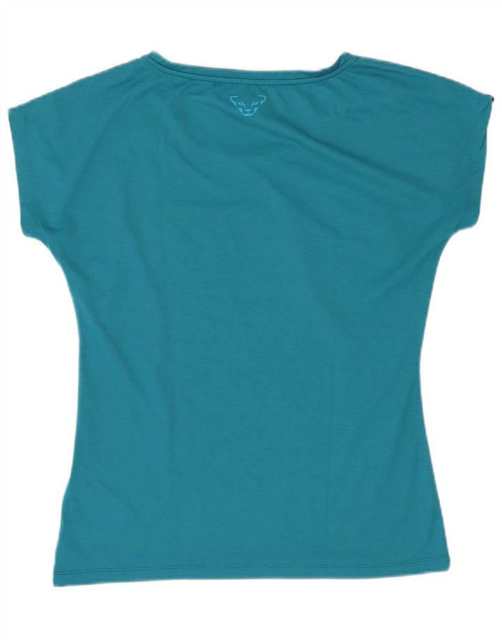 Dynafit Damen Grafik T-Shirt Top UK 18 XL Blau Polyester