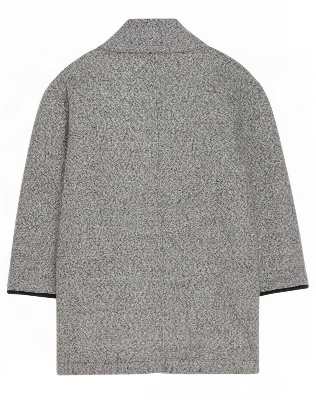 Marks & Spencer Womens Petite Open Overcoat UK 12 Mittelgrau meliert