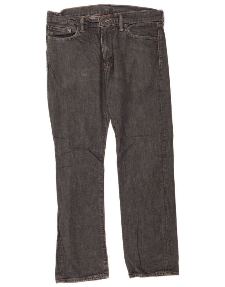 Levi's Herren 504 Straight Jeans W32 L30 Graue Baumwolle
