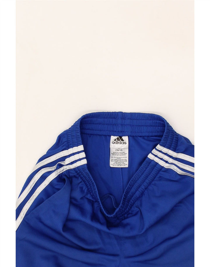 ADIDAS Boys Sport Shorts 10-11 Years Medium Blue Polyester Vintage Adidas and Second-Hand Adidas from Messina Hembry 