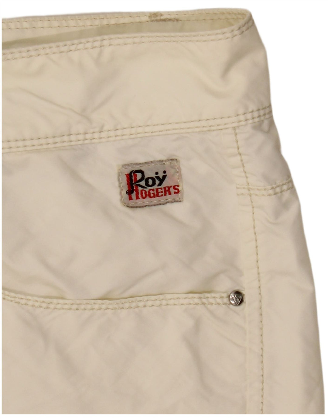 Roy Rogers Damen Freizeitshorts IT 48 XL W34 Off White Polyamid