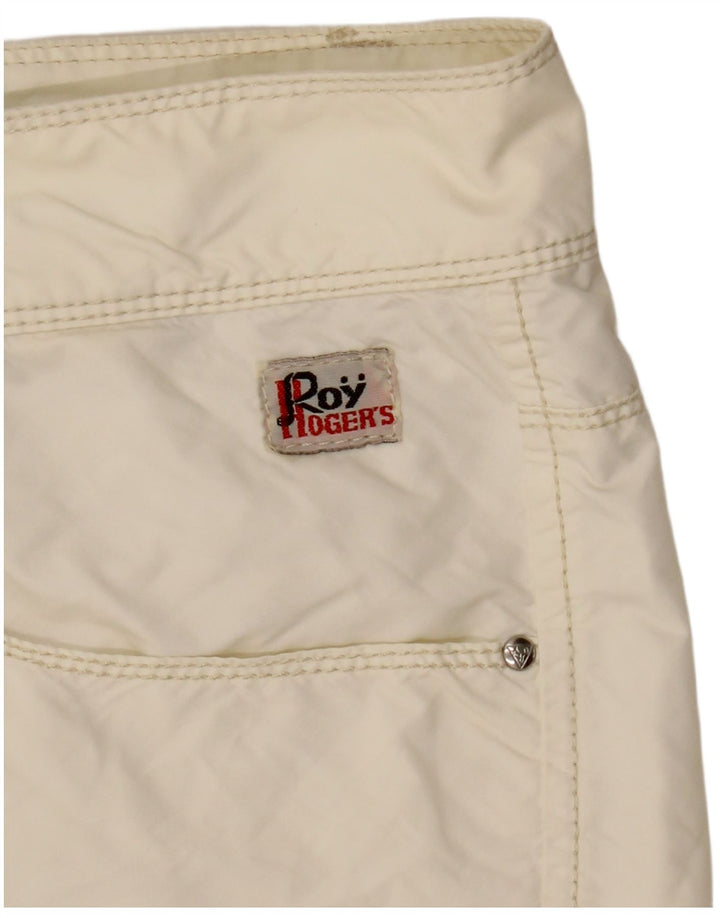 Roy Rogers Damen Freizeitshorts IT 48 XL W34 Off White Polyamid