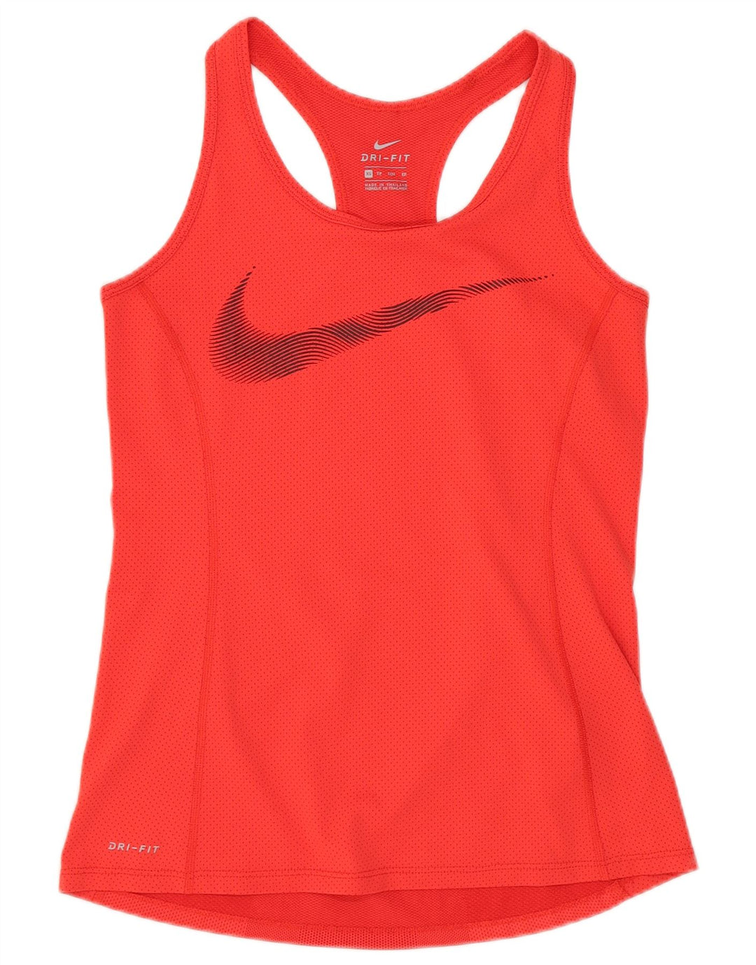 Nike Damen Dri Fit Graphic Weste Top UK 6 XS Rot Polyester