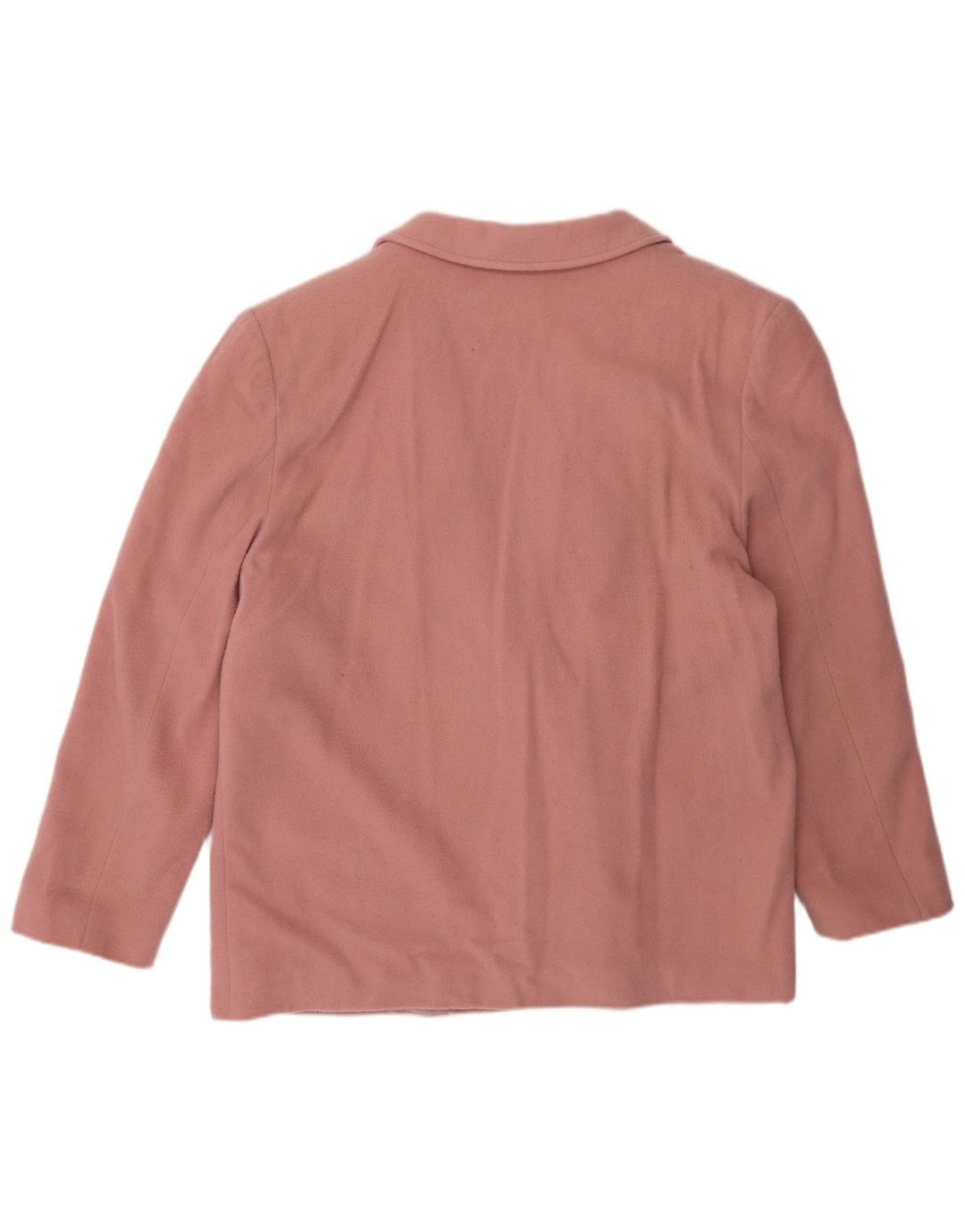 Vintage Damen 2-Knopf-Blazerjacke IT 50 XL Rosa Wolle