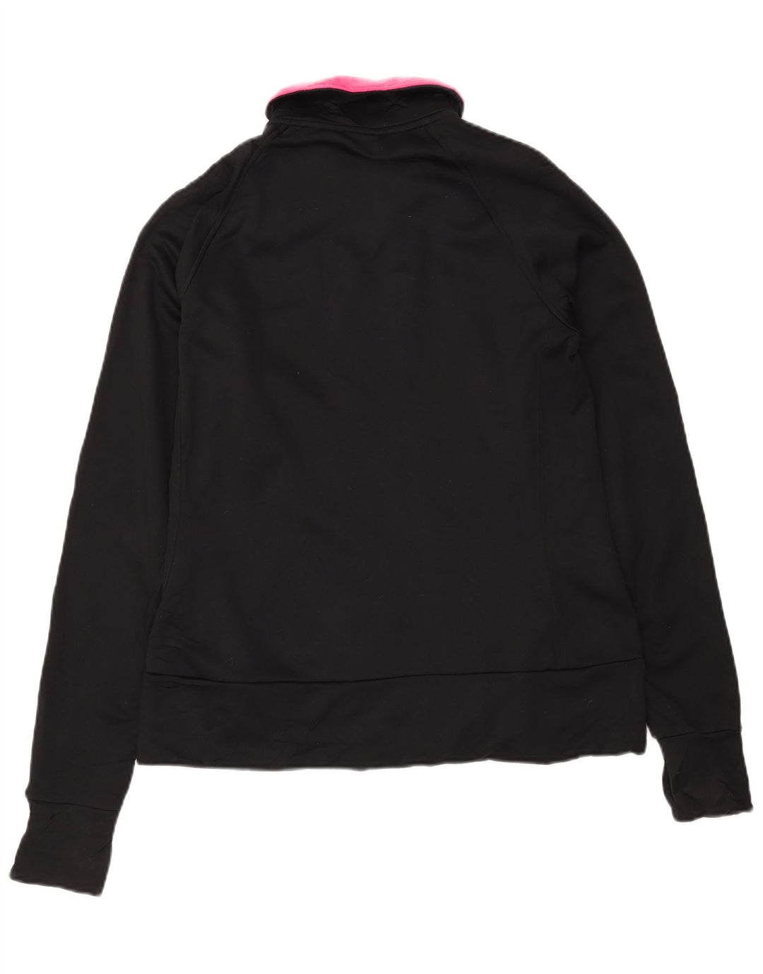 PUMA Damen-Trainingsanzug-Top-Jacke UK 14 Mittelschwarzes Polyester