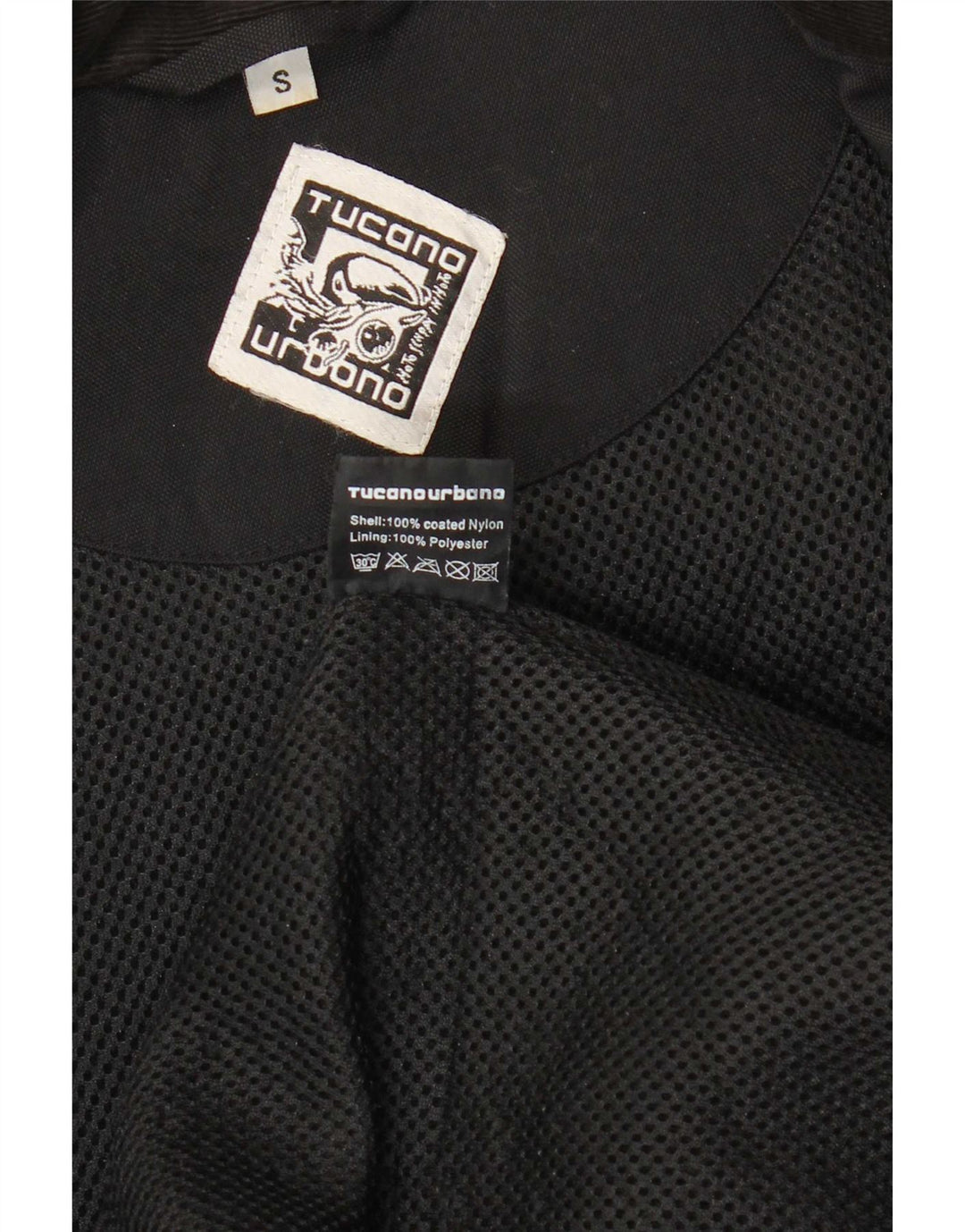 Tucano Urbano Herren Utility Jacke UK 36 Small Schwarz Nylon