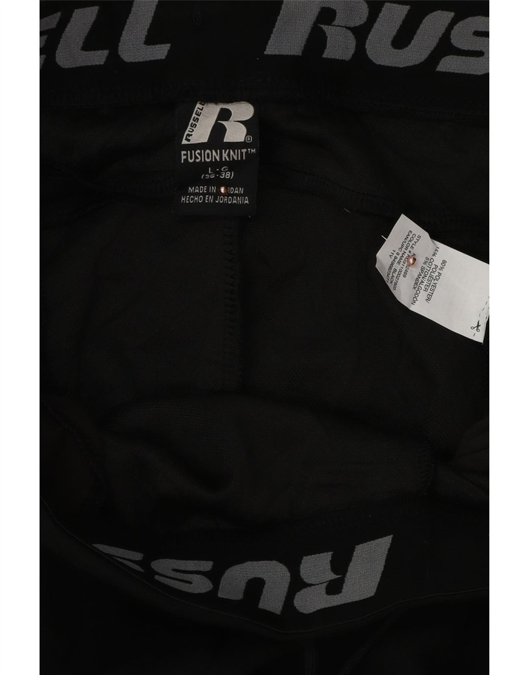 RUSSELL ATHLETIC Herren-Trainingshose, Jogginghose, Größe L, Schwarz, Polyester