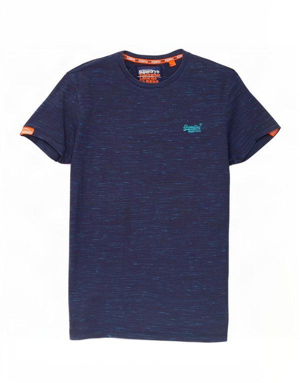 Superdry Herren T-Shirt Top Small Marineblau meliert