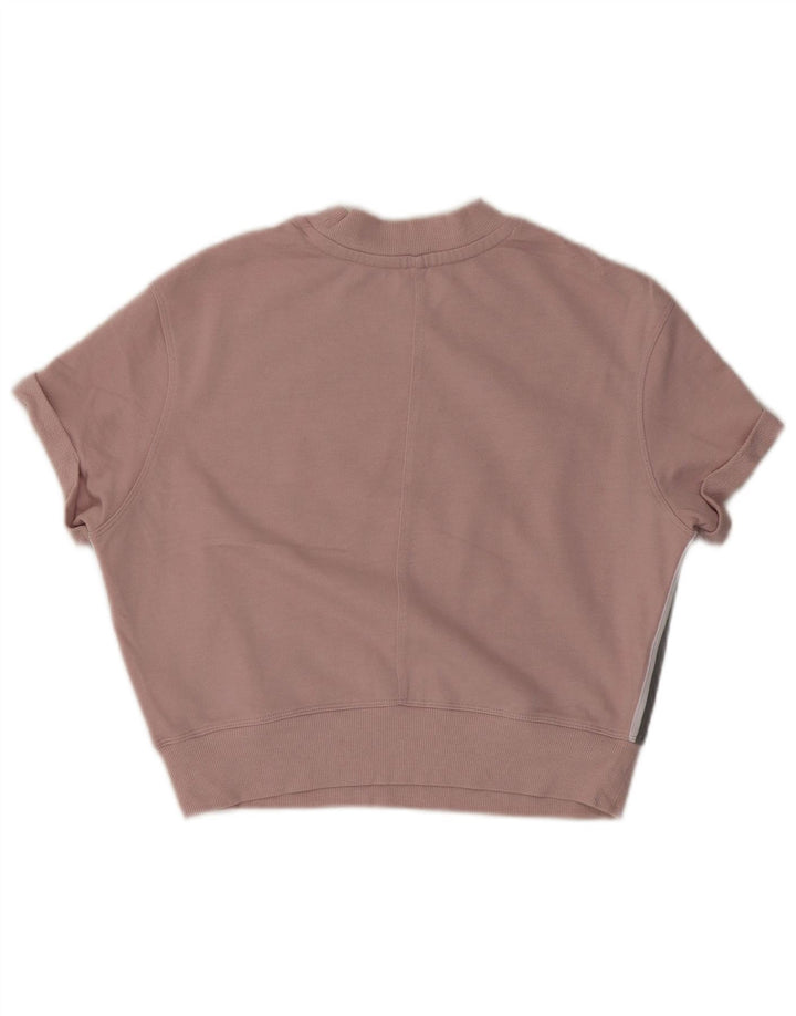 CALVIN KLEIN Damen-Trainingsanzug in Übergröße mit Grafik, UK 10, Größe S, Rosa