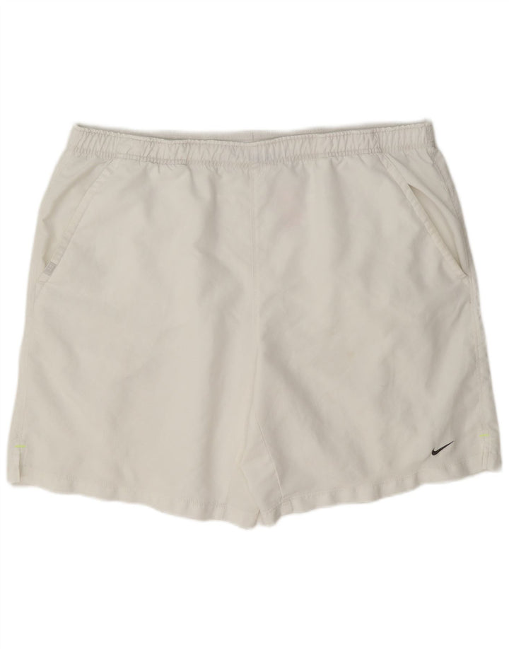 Nike Herren Sportshorts XL Weiß Polyester
