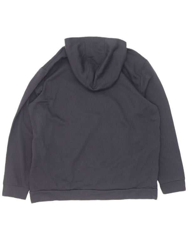 Adidas Herren Kapuzenpullover 2XL Marineblau Polyester