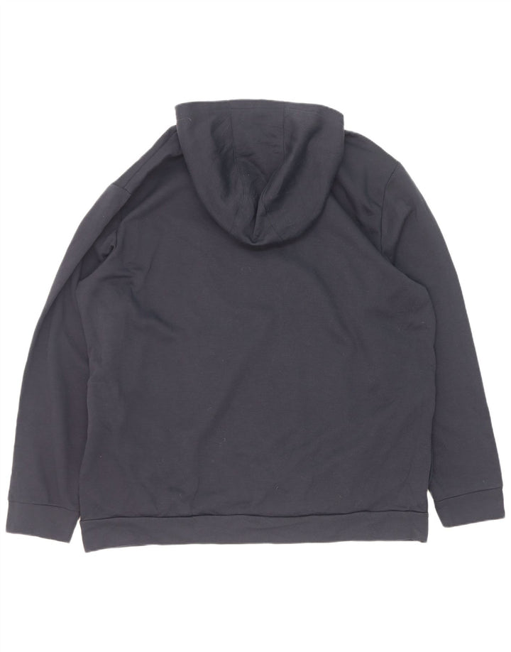 Adidas Herren Kapuzenpullover 2XL Marineblau Polyester