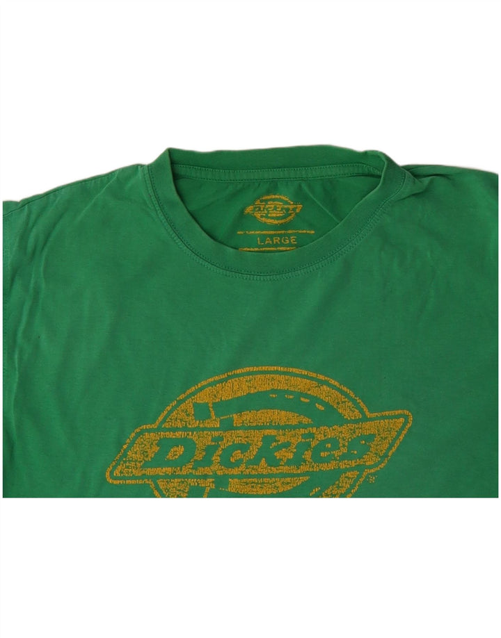 DICKIES Herren-T-Shirt mit Grafik, Größe L, Grün, Baumwolle