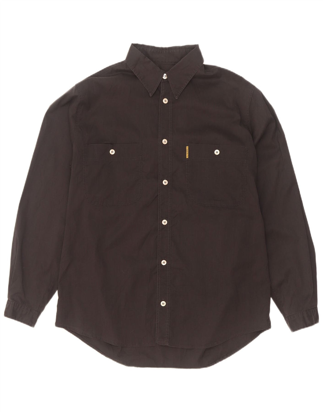 Armani Jeans Herrenhemd Mittelschwarze Baumwolle