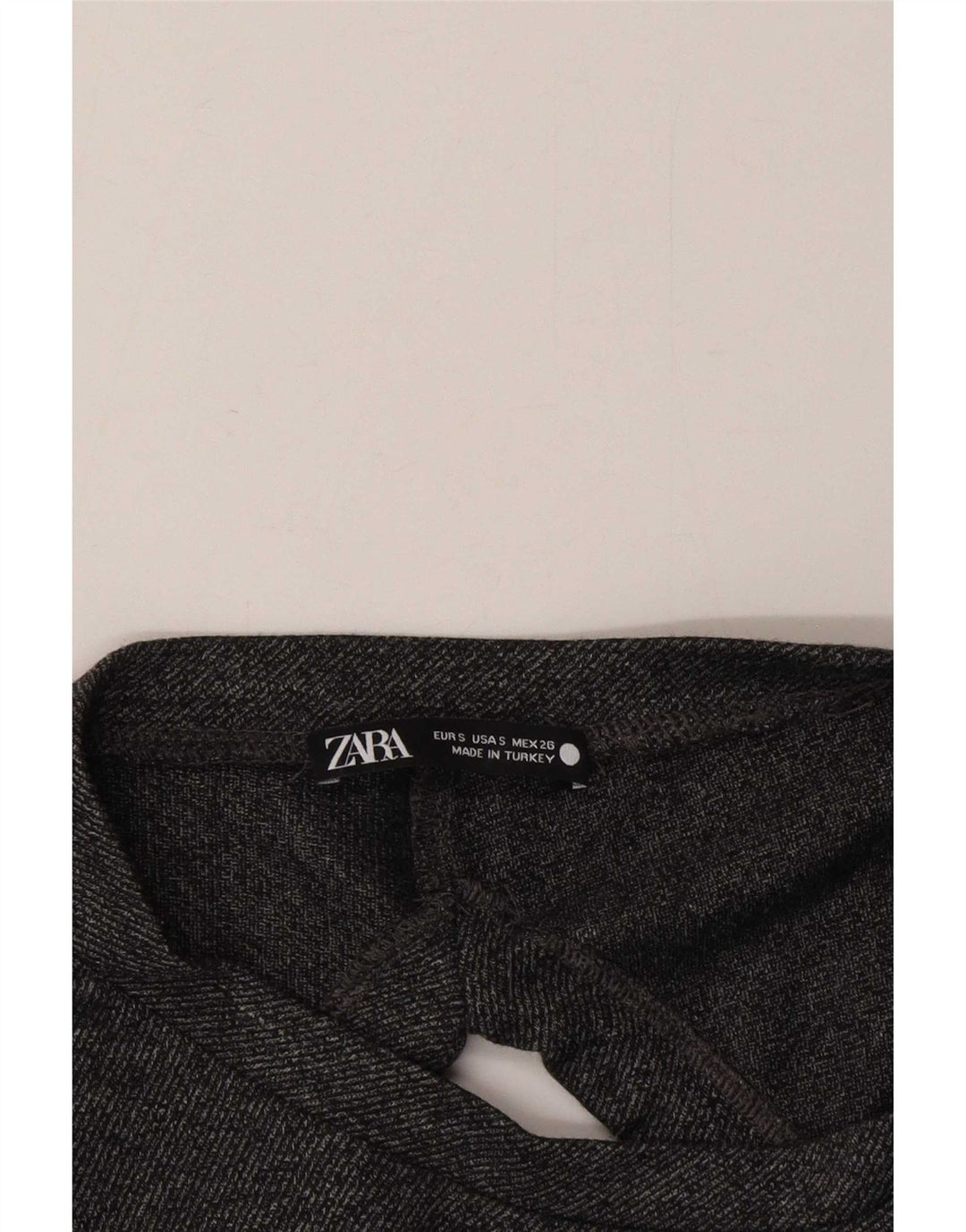 Langärmliges, übergroßes Blusenoberteil für Damen von Zara, Gr. 10, Größe S, Grau